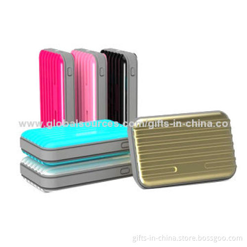 Luggage design power bank, 8,000mAh, 8,800mAh and 10,400mAh